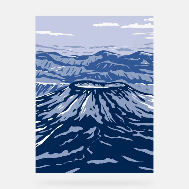Señal Acrílica Volcán Aniakchak (Anverso)