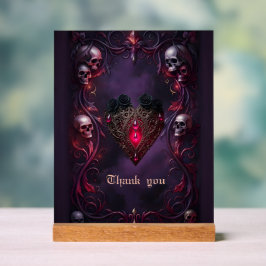 Señal Acrílica Vows Beyond the Veil – Gothic Wedding Art 