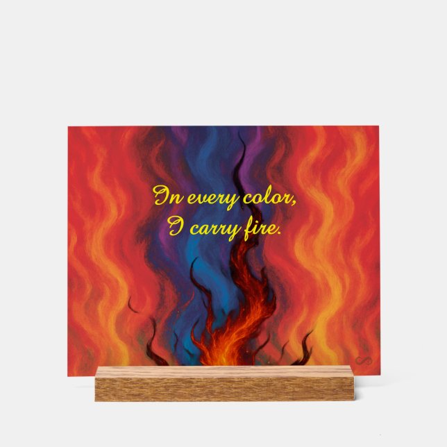 Señal Acrílica VTVB-I-CARRYFIRE-AS - Acrylic Sign (Anverso)