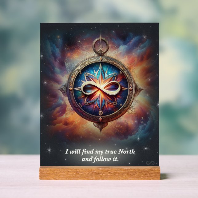 Señal Acrílica VTVB-TRUENORTH3-AS - Acrylic Sign (Neutral )