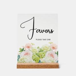 Señal Acrílica Watercolor Floral Bridal Shower Favor