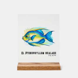 Señal Acrílica Watercolor Series: Angelfish