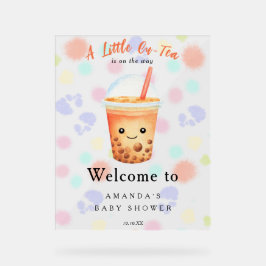 Señal Acrílica  Welcome Bubble Tea Baby shower Welcome