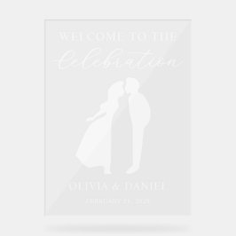 Señal Acrílica Welcome to the Celebration Custom Wedding Welcome