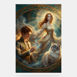 Señal Acrílica What If Your Cat Was Human Art Plaque –