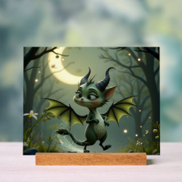 Señal Acrílica Where moonbeams dance, little mischief awakens. 