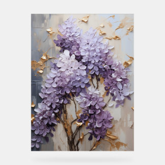 Señal Acrílica Wisteria - Impasto Floral