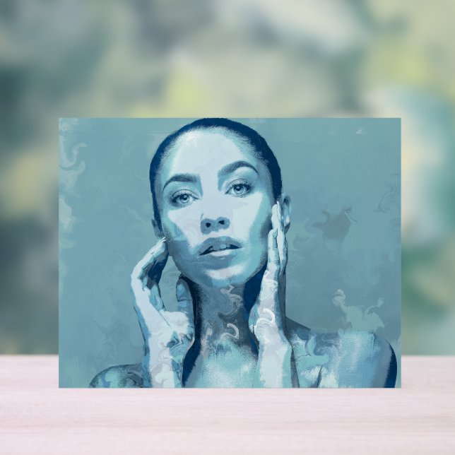 Señal Acrílica "Woman in Blue" (Neutral )