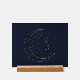 Señal Acrílica Woman Line Art Personalized Poster