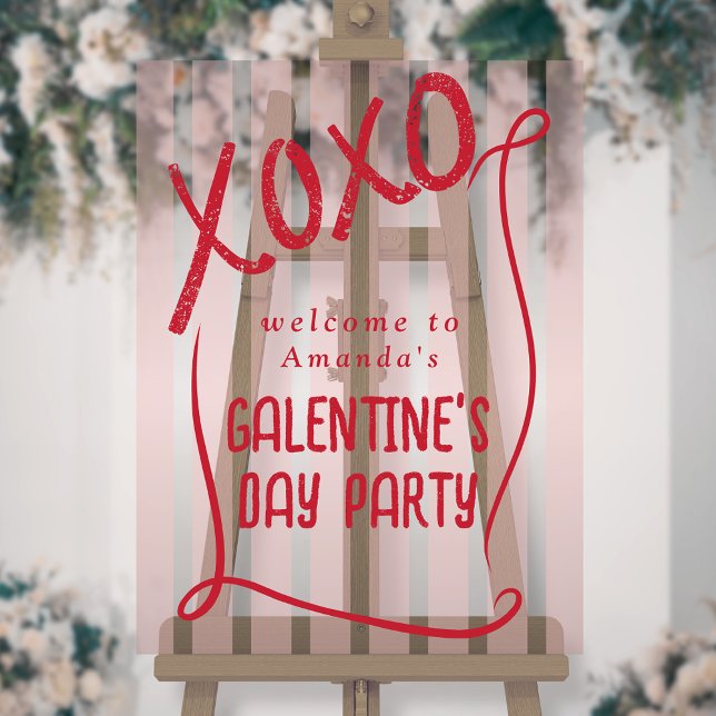 Señal Acrílica XOXO Hand Drawn Galentine’s Day Party Welcome (Subido por el creador)