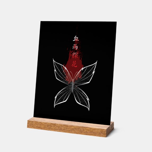Señal Acrílica Xue Yu Tan Hua Wraith Butterfly (Ángulo)