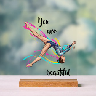 Señal Acrílica You Are Beautiful – Inspirational Dance & more