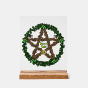 Señal Acrílica Yuletide Pentacle