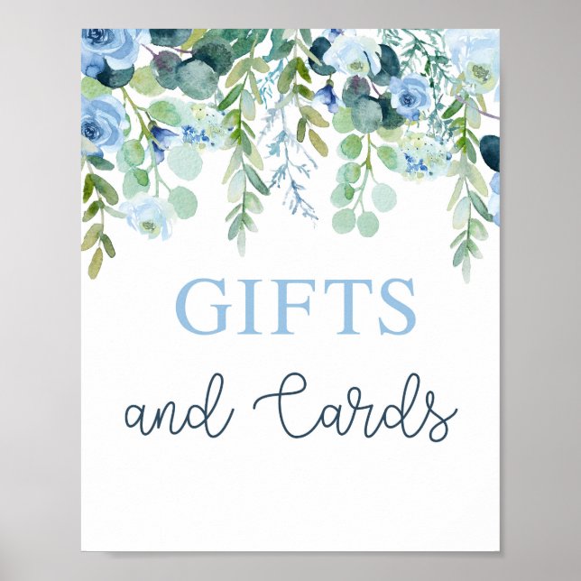 Señal Baby Shower Boy de Regalos y Tarjetas (Frente)