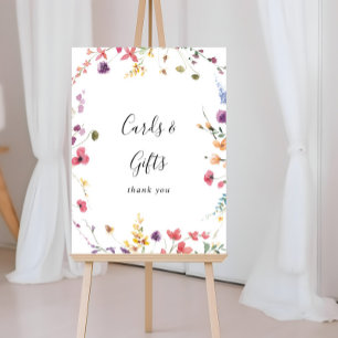 Señal Clásica de Tarjetas y Regalos Florales Silve