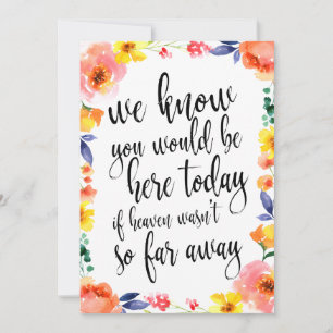 señal conmemorativa asequible para boda floral boh