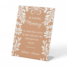 Señal conmemorativa de boda mexicana Terracotta Ta