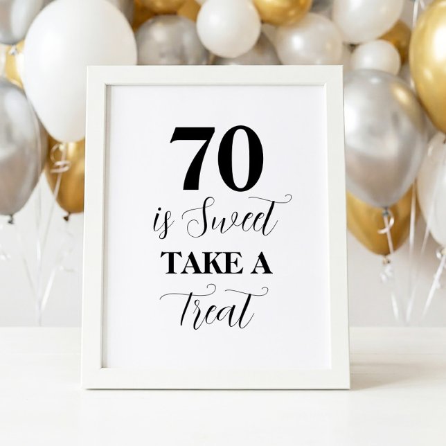 Señal de 70 es Dulce Toma un Regalo (Subido por el creador)