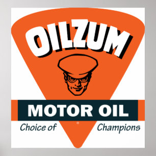 Señal de aceite de motor de Oilzum vintage