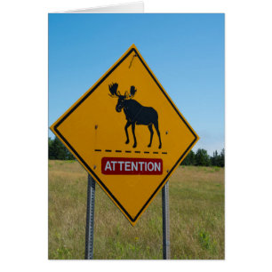 Señal de advertencia de alces