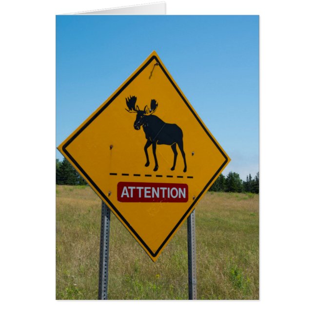 Señal de advertencia de alces (Frente)