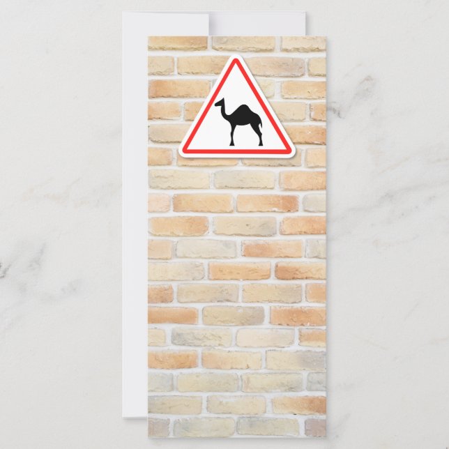 Señal de advertencia de camello (Anverso)