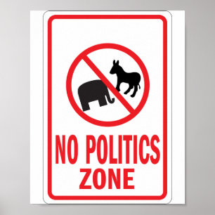 Señal de advertencia de zona política no
