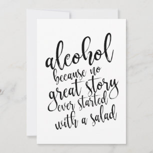 Señal de Alcohol Porque Ninguna Gran Historia es A