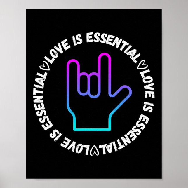 Señal de amor en Lengua de Señas discapacidad  (Frente)