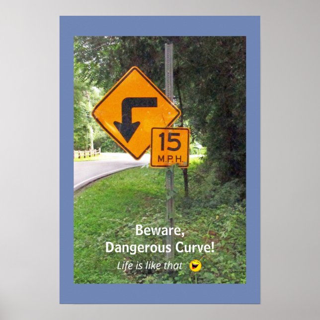 Señal de autopista con mensaje humorístico no inte (Frente)