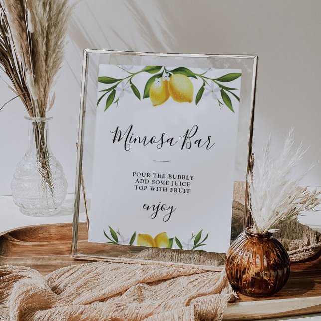 Señal de bar mimosa de ducha de novia limones de c (Subido por el creador)