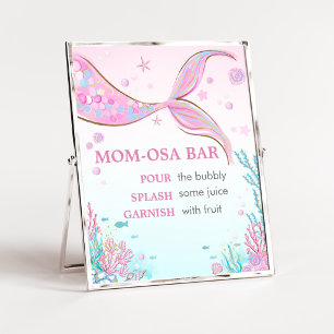 Señal de barra de mamá osa para baby shower de sir
