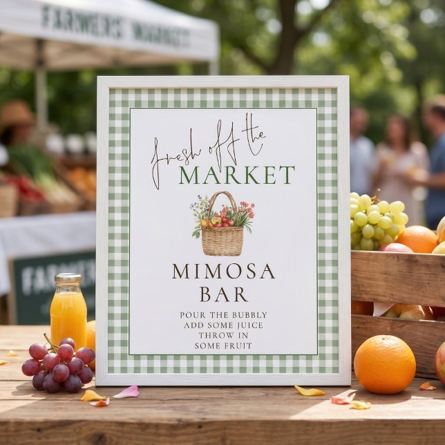 Señal de barra de Mimosa de mercado de Gingham par (Subido por el creador)