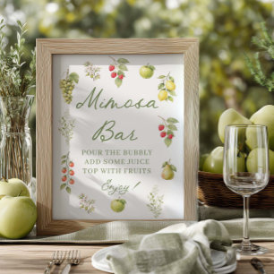 Señal de barra de mimosa para despedida de soltera