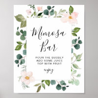 señal de barra de mimosa para ducha de novia con v