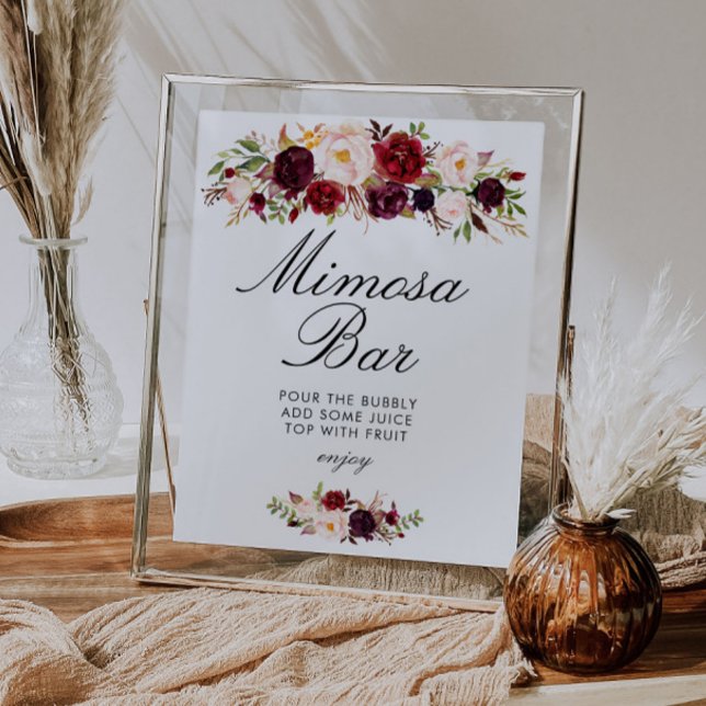 señal de barra de mimosa para fiesta de boda burgu (Subido por el creador)