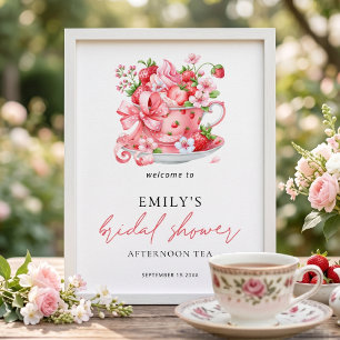 Señal de bienvenida a la fiesta de boda en taza de