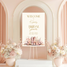 Señal de bienvenida Boots Boots Floral Novia Novia