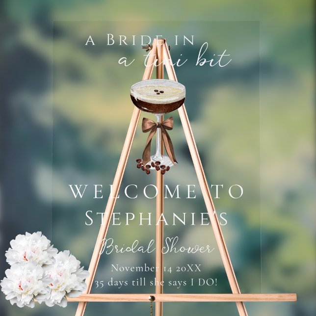 Señal de bienvenida clara de Espresso Martini Bril (Subido por el creador)