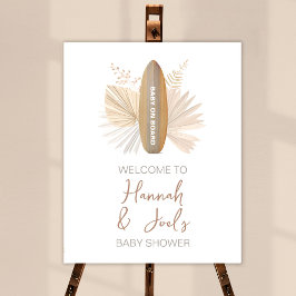 Señal de bienvenida de Baby Shower a bordo para be