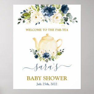 Señal de bienvenida de Baby Shower Boy Par-Tea