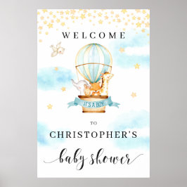 Señal de bienvenida de Baby Shower con globos aero