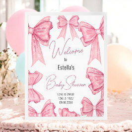 Señal de bienvenida de Baby Shower de Cuquette Pin