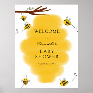 Señal de bienvenida de Baby Shower de Sweet As Can
