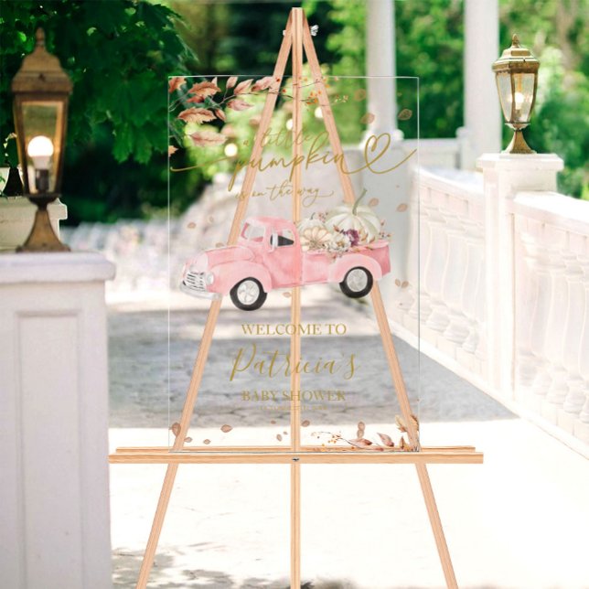 Señal de bienvenida de Baby Shower del Chica de ca (Subido por el creador)