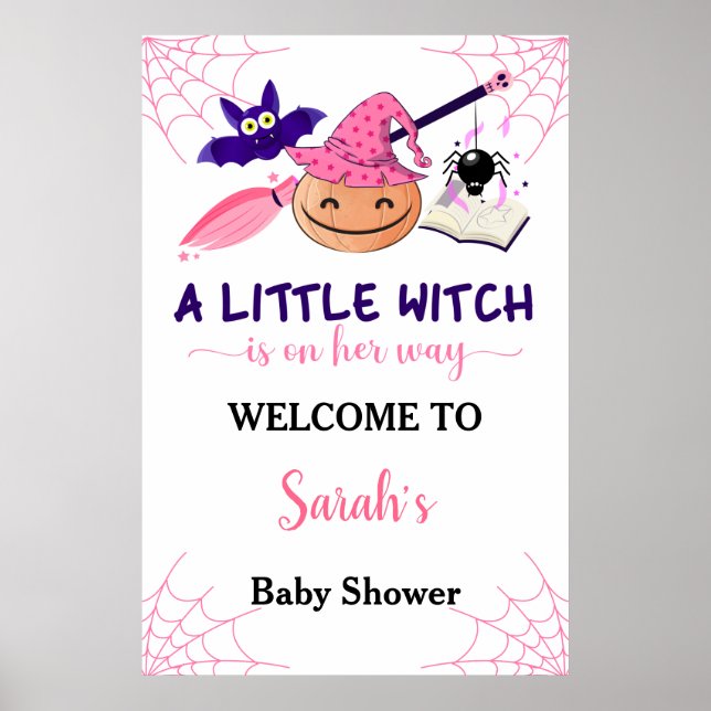Señal de bienvenida de Baby Shower para calabaza r (Frente)