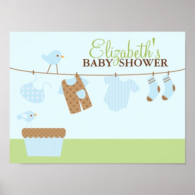 Señal de bienvenida de Baby Shower para la lavande (Frente)