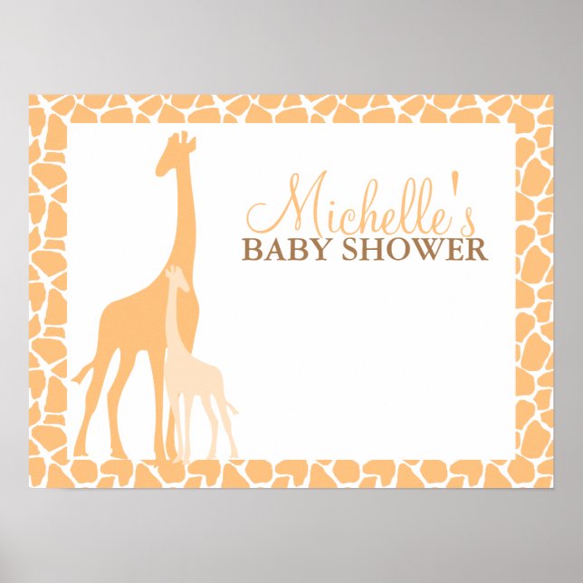 Señal de bienvenida de Baby Shower para mamá y beb (Frente)