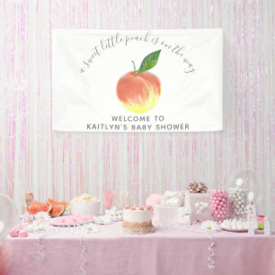 Señal de bienvenida de Baby Shower Sweet Little Pe