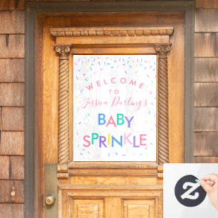 Señal de bienvenida de Baby Sprinkle